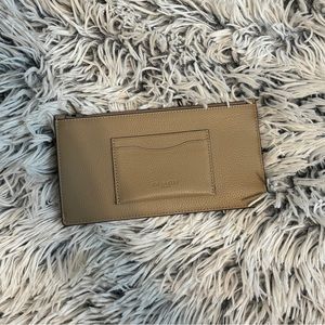 Complimentary Coach Leather Zip Phone Wallet
